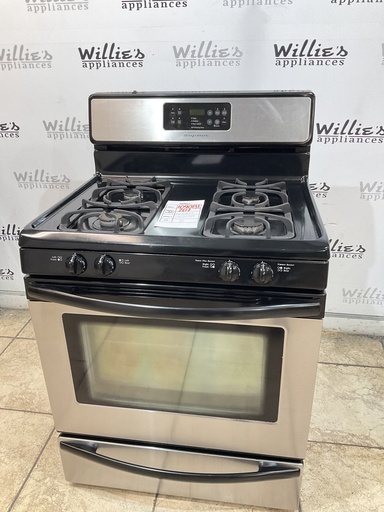 [104081] Frigidaire Used Natural Gas Stove 30inches (Stainless Steel) 