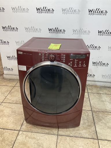 [104106] Kenmore Used Electric Dryer 220volts (30 AMP) 27inches {4 prong} (red) 