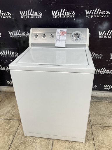 [104124] Kenmore Used Washer Top-load 27inches (white) 