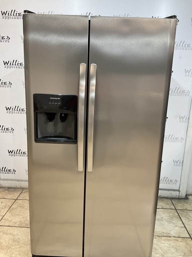 [104113] Frigidaire Used Refrigerator side by Side 36x69 1/2” (Stainless Steel) 