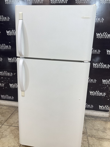 [104154] Frigidaire Used Refrigerator Top and Bottom 30x66 (White) 