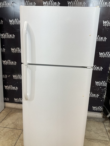 [104175] Frigidaire Used Refrigerator Top and Bottom 30x69” (White) 