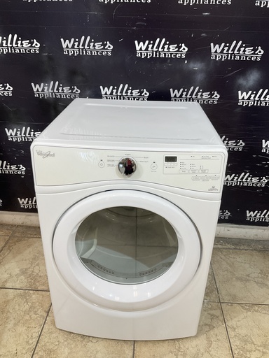 [104192] Whirlpool Used Electric Dryer 220volts (30 AMP) 27inches {4 prong} (White) 