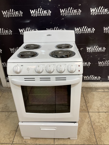 [104201] Summit Used Electric Stove 24inches 
