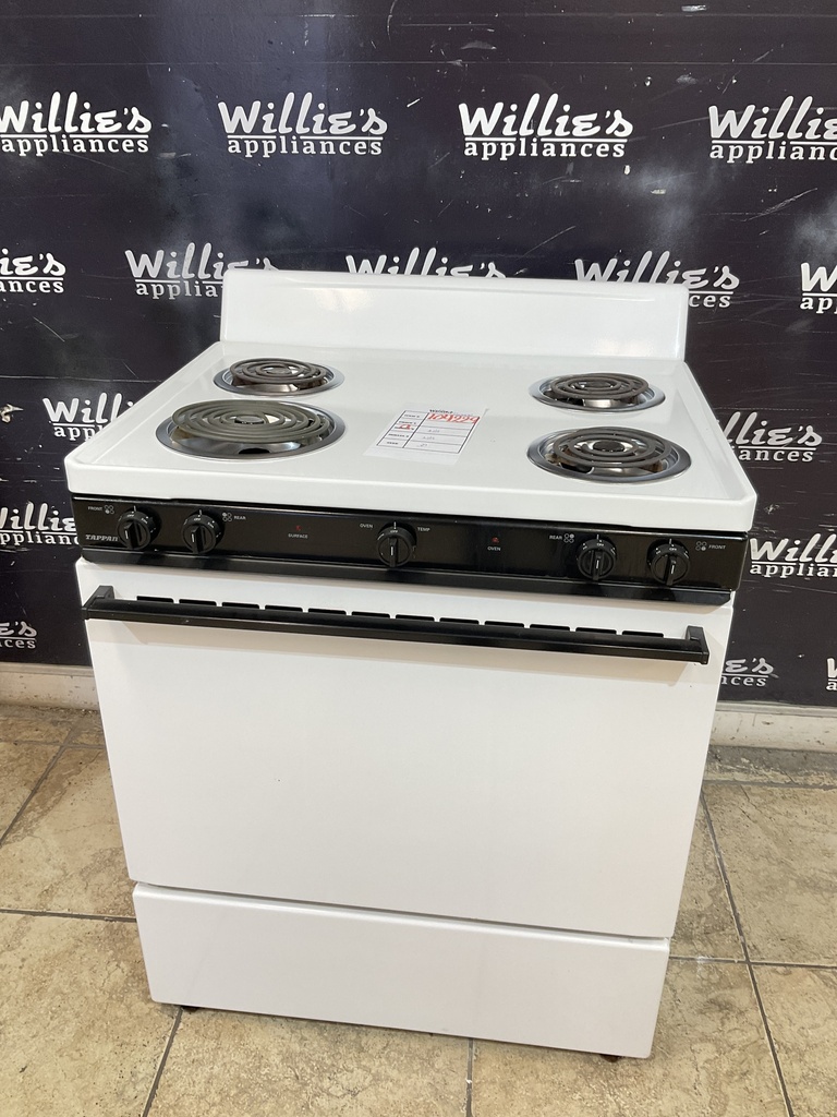 Tappan Used Natural ELECTRIC Stove 30inches (White) 