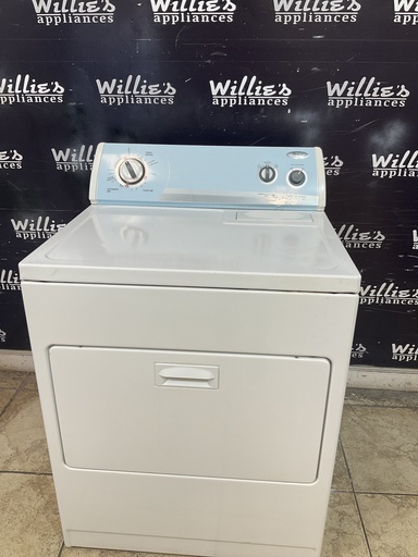 [104256] Whirlpool Used Electric Dryer 220volts (40 AMP) 29inches {no cord} (white) 