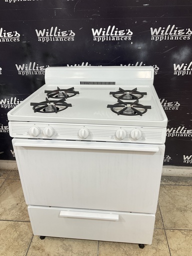 [104289] Premier Used Natural Gas Stove 30inches (White) 