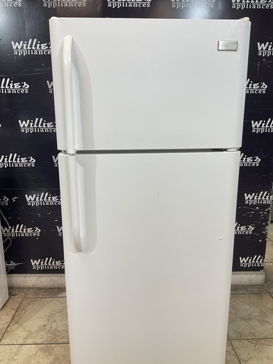 [104288] Frigidaire Used Refrigerator Top and Bottom 30x66 (White) 