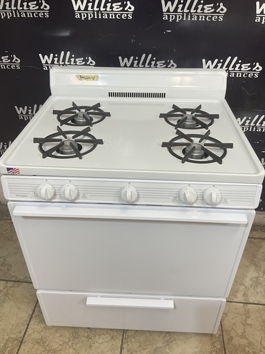 [104319] Premier Used Gas Propane Stove 30inches (white) 