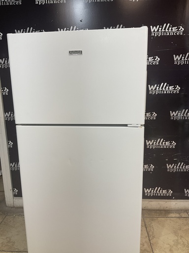 [104342] Hotpoint Used Refrigerator Top and Bottom 28x61 1/2” (White) 