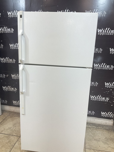 [104328] Hotpoint Used Refrigerator Top and Bottom 28x61 1/2” (White) 