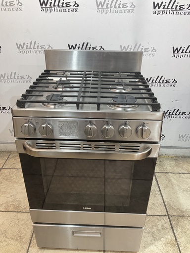 [104324] Haier Used Natural Gas Stove 24inches (Stainless Steel) 