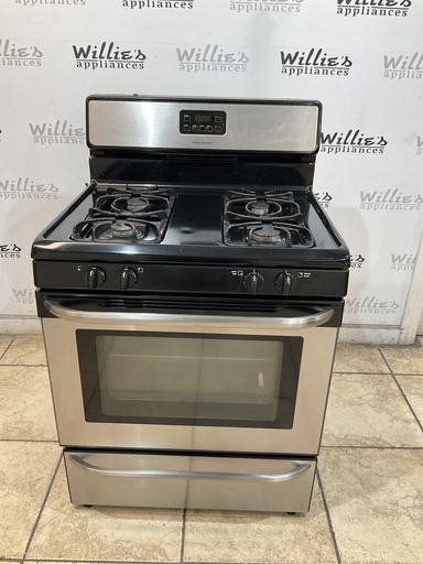 [104355] Frigidaire Used Natural Gas Stove 30inches (Stainless Steel) 