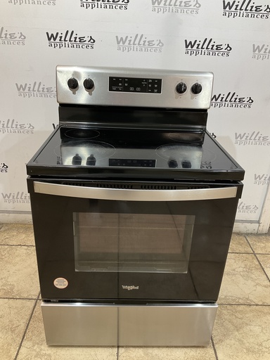 [104354] Whirlpool Used Electric Stove 220volts (40/50 AMP) 30inches {no cord} (Stainless Steel) 