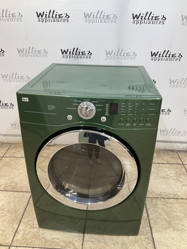[104357] Lg Used Electric Dryer 220volts (30 AMP) 27inches {3 prong} (Green) 