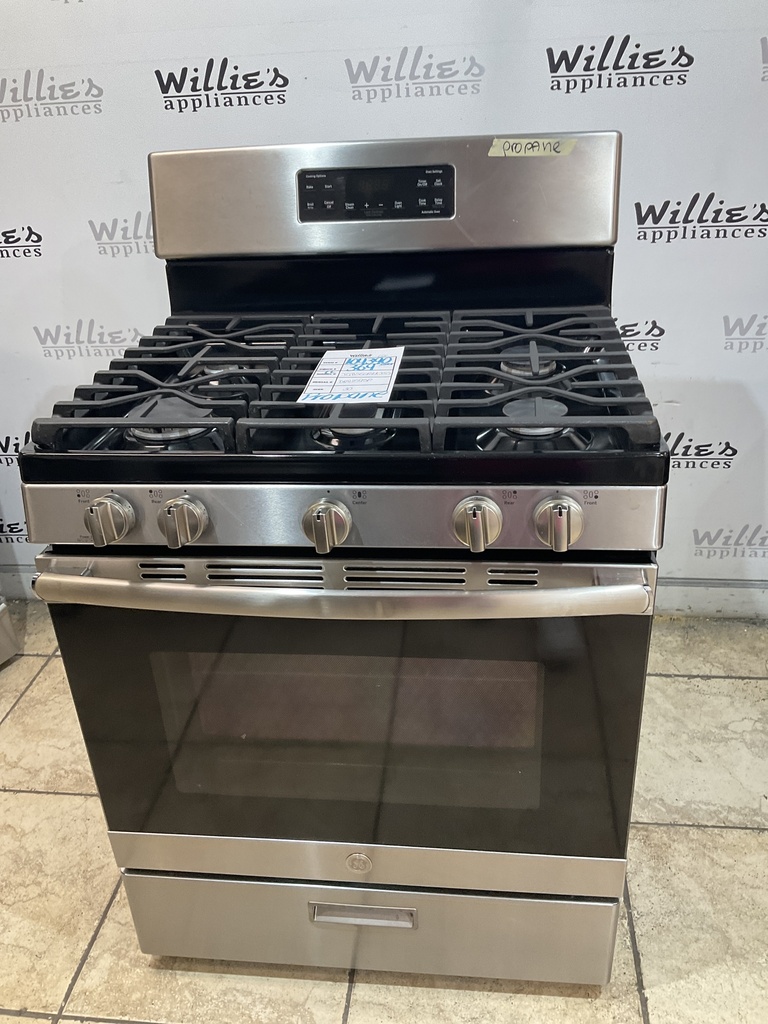 Ge Used Gas Propane Stove 30inches (Stainless Steel) 