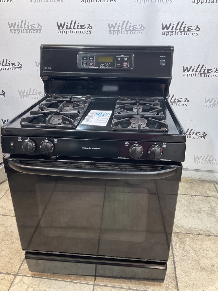 Ge Used Natural Gas Stove 30inches (Black) | Willie's Appliances | New ...
