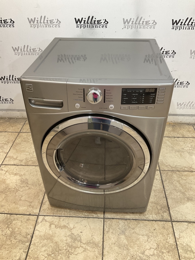Kenmore Used Electric Dryer 220volts (30 AMP) 27inches {3 prong} (Grey) 