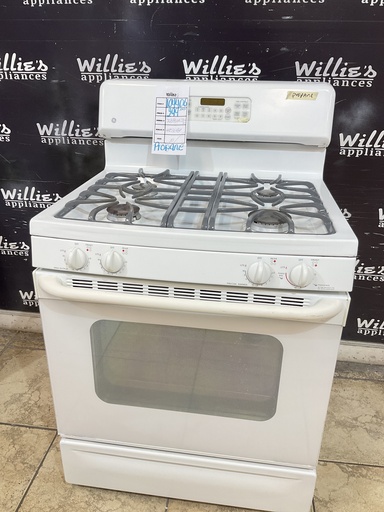 [104406] Ge Used Gas Propane Stove 30inches (White) 