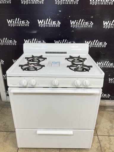 [104419] Premier Used Natural Gas Stove 30inches (White) 