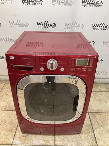 [104445] Lg Used Washer Front-load 27inches (red) 