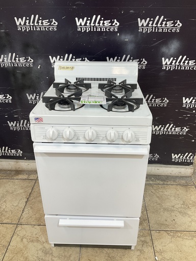 [104455] Premier Used Gas Propane Stove 20inches (White) 