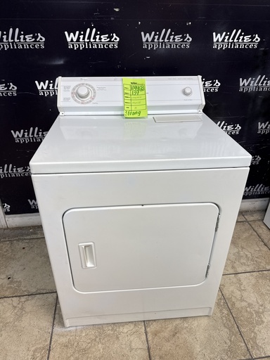 [104468] Whirlpool Used Electric Dryer 220volts(30AMP) 39inches {3 prong} (White) 