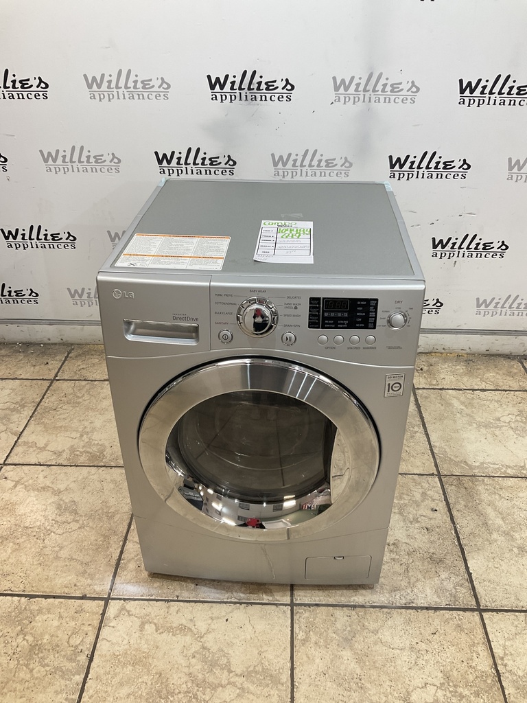 Lg Used Combo Washer/Dryer Front Load 23 1/2” (Light Grey) 