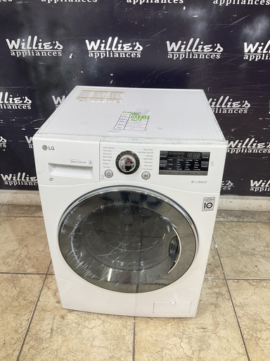 [104489] Lg Used Combo Washer/Dryer Front Load 23 1/2” (white) 