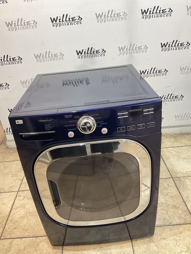 [104482] Lg Used Electric Dryer 220volts (30 AMP) 27inches {3 prong} (Blue) 