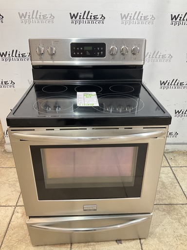 [104462] Frigidaire Used Electric Stove 220volts (40/50 AMP) 30inches {3 prong} (Stainless steel) 