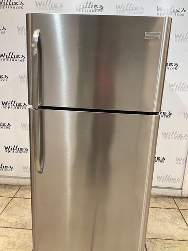 [104526] Frigidaire Used Refrigerator Top and Bottom 30x66( Stainless Steel) 