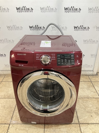 [104535] Samsung Used Washer Front-load 27inches (Merlot) 