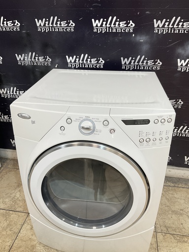 [104536] Whirlpool Used Electric Dryer 27inches {3 prong}  (white) 