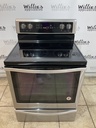 Whirlpool Used Electric Stove 220volts (40/50 AMP) 30inches {no cord} (Stainless Steel) 
