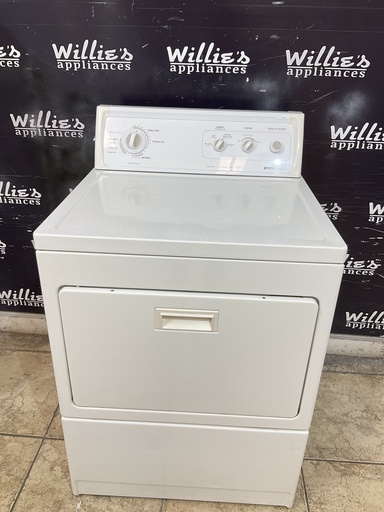 [104576] Kenmore Used Electric Dryer 220volts (30 AMP) 27inches {3 prong} (White) 