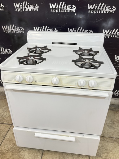 [104589] Premier Used Natural Gas Stove 30inches (White) 