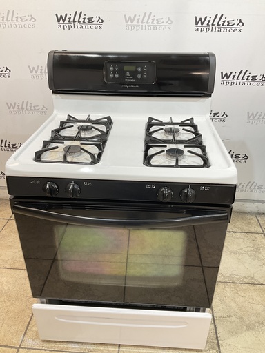 [104587] Frigidaire Used Natural Gas Stove 30inches (White/Black) 