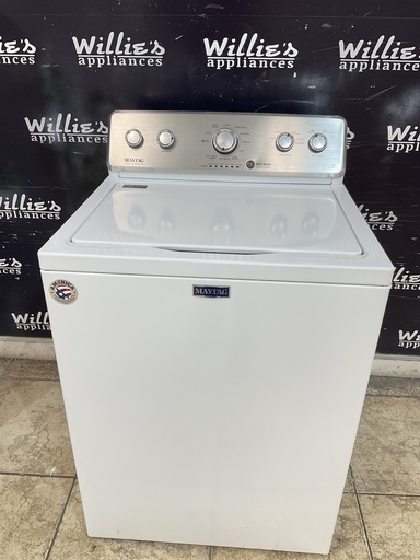 [104580] Maytag Used Washer top-load 27inches (White) 