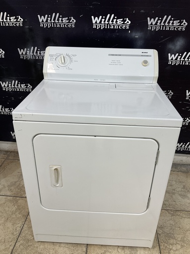 [104596] Kenmore Used Electric Dryer 220volts (30 AMP) 29inches {3 prong} (White) 