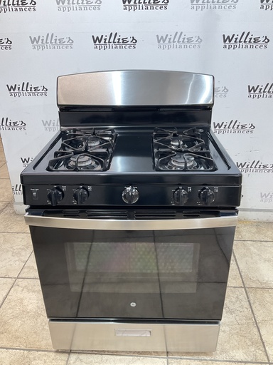 [104613] Ge Used Natural Gas Stove 30inches (Stainless Steel) 