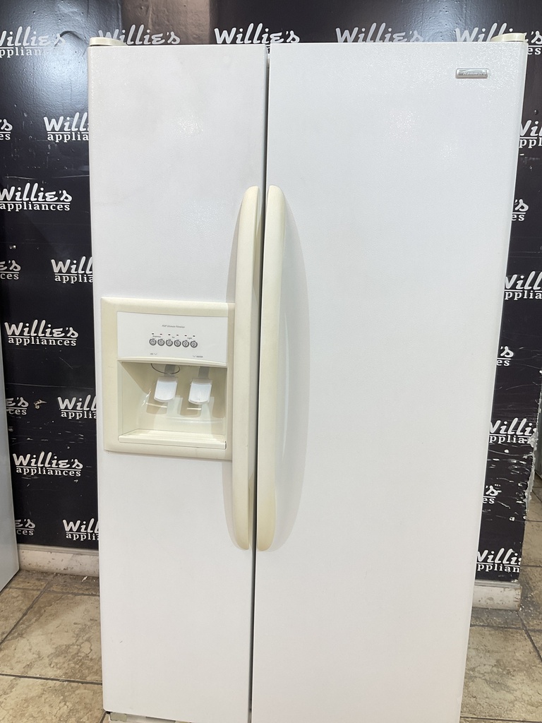 Kenmore Used Refrigerator Side by Side 36x69 1/2” (White) 