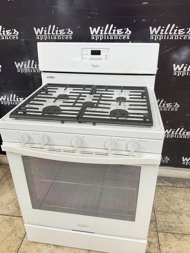 [104654] Whirlpool Used Natural Gas Stove 30inches (white) 