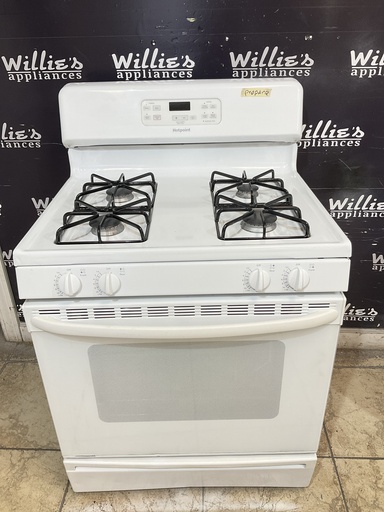 [104663] Hotpoint Used Gas Propane Stove 30inches (White) 