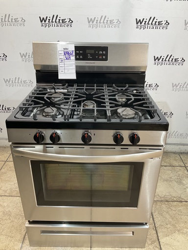 [104662] Frigidaire Used Natural Gas Stove 30inches (Stainless Steel) 