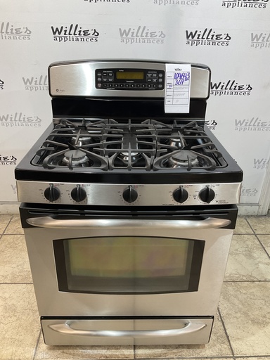 [104643] Ge Used Natural Gas Stove 30inches (Stainless Steel) 