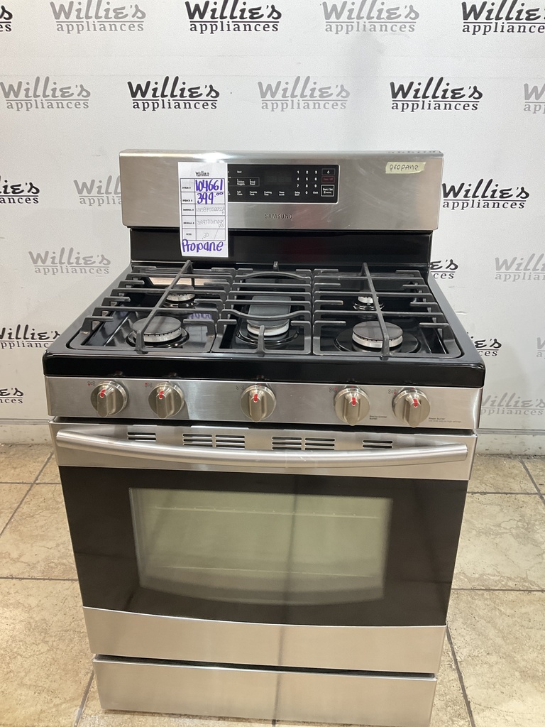 Samsung Used Gas Propane Stove 30inches (Stainless Steel) 