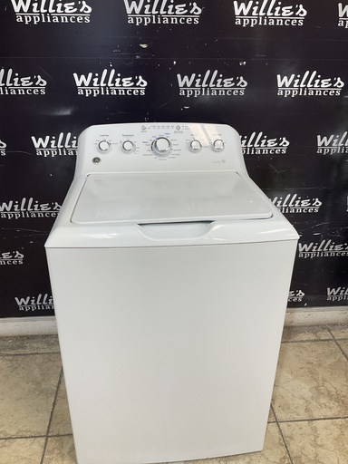 [104683] Ge Used Washer Top-load 27inches (White) 