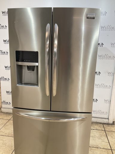 [104690] Frigidaire Used Refrigerator French Door Counter Depth 36x70 (Stainless Steel) 