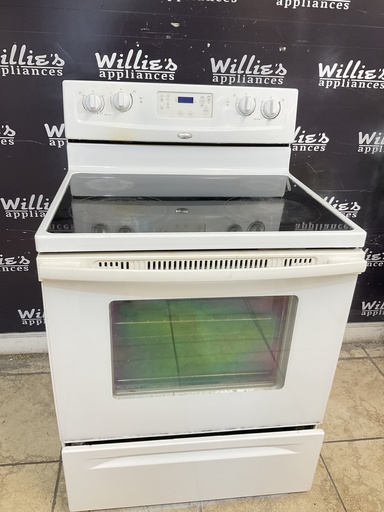 [104658] Whirlpool Used Electric Stove 220volts (40/50 AMP) 30inches {3 prong} (White) 